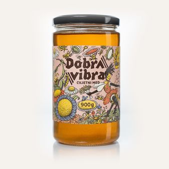 Dobra Vibra Med Cvjetni 900g - Varžak med