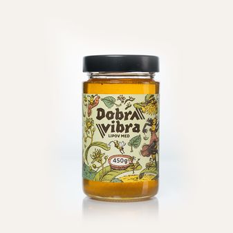 Dobra Vibra Med Lipa 450g - Dobra vibra - Varžak med