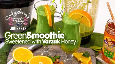 Green Smoothie with Varzak Honey
