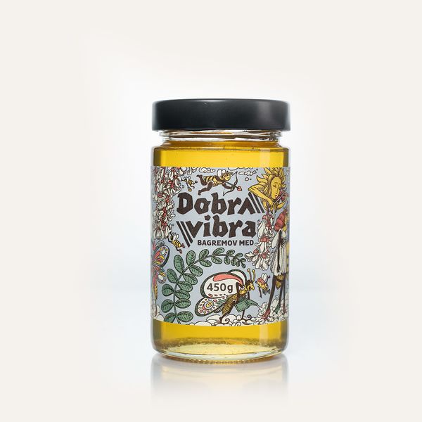 Dobra Vibra Med Bagrem 450g - Varžak med